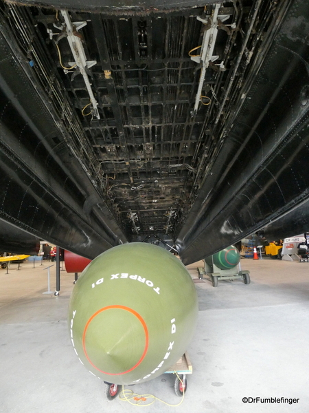 19 Bomber Command Museum, Nanton. Lancaster FM-159. Grand Slam Bomb (22,400 lb)