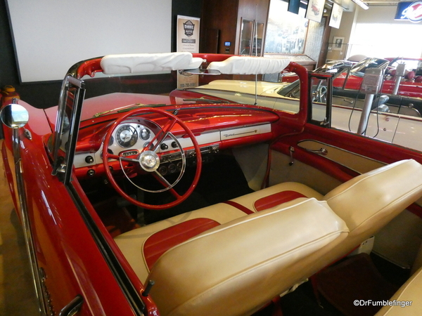 1956 Ford Fairlane Sunliner Coupe. Dahl Auto Museum, LaCrosse WI (3)