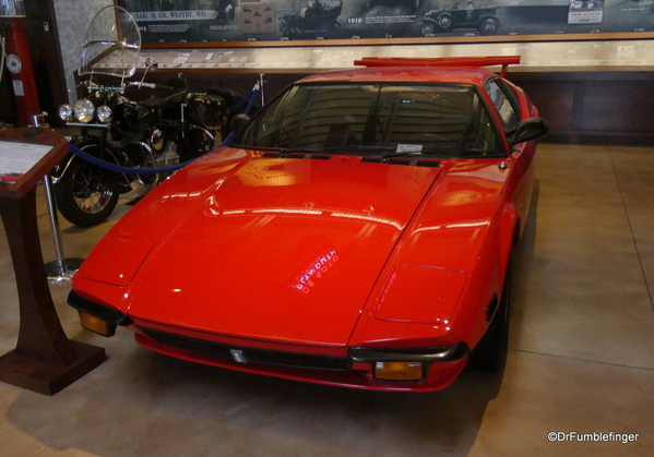 1972 De Tomaso Pantera, Dahl Auto Museum, LaCrosse WI (1)