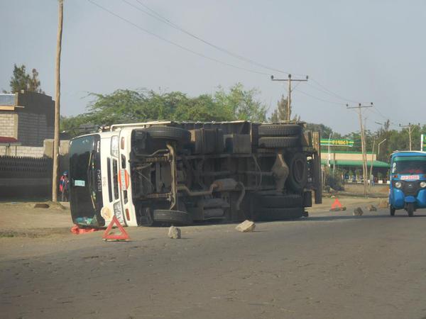 Traffic accidents are common on the road