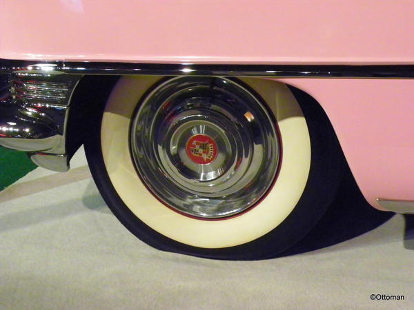 Elvis Presley Automobile Museum. Pink 1955 Cadillac Fleetwood which he bought for his mother, Gladys. One of the few cars Elvis never sold