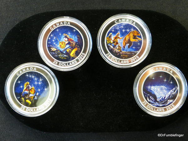 Special painted coins at the Winnipeg Mint