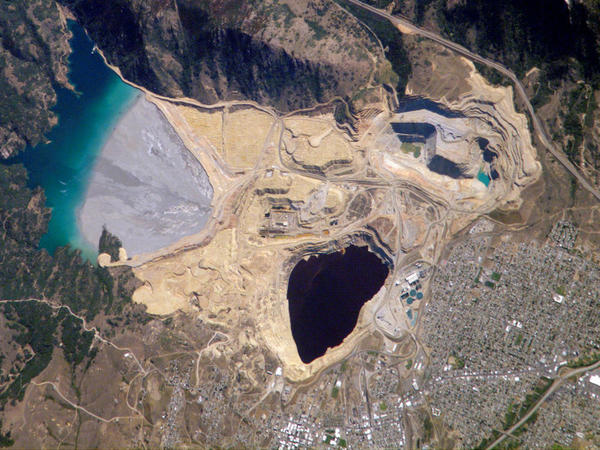 Berkeley Pit Butte Montana. Courtesy NASA