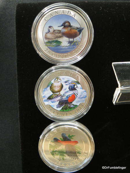 Special painted coins at the Winnipeg Mint