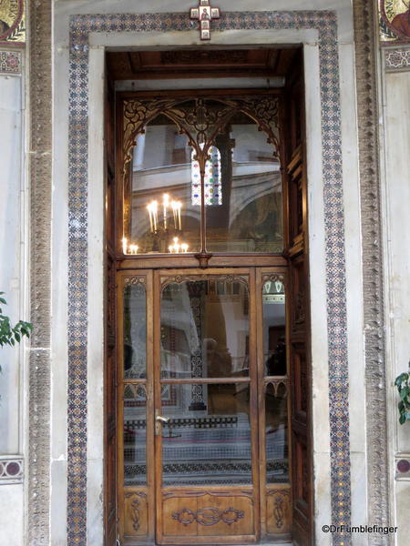 Cappella Palantina, Palermo, Sicily. Entry door