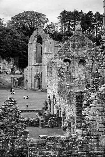 Fountains Abbey, North Yorkshire, England.