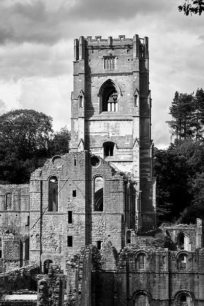 Fountains Abbey, North Yorkshire, England.