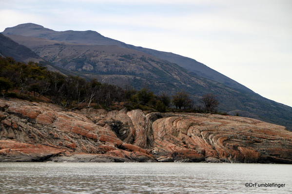 Glacieres National Park (Perito Merino Glacier). Rocks adjoining the glacier