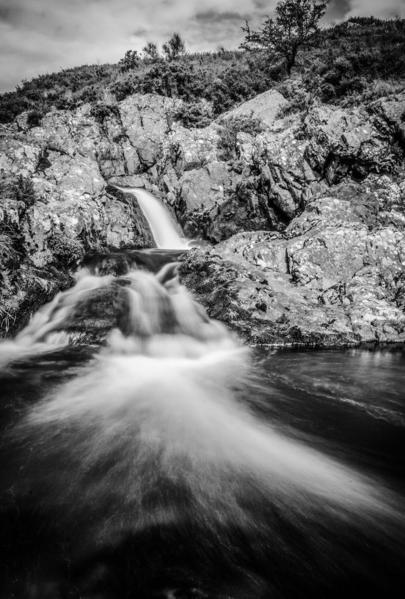 Carew Burn Falls. Harthope Valley. England