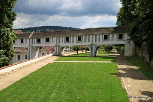 Cesky Krumlov. Castle Overpass