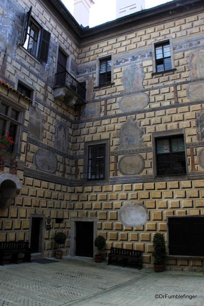 Cesky Krumlov. Castle Interior courtyard