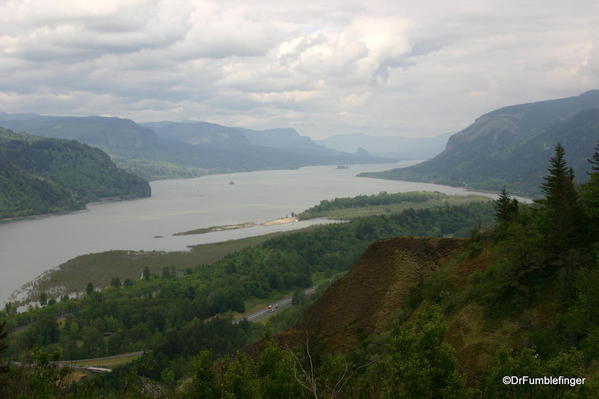 View from Vista House, Columbia River Gorge, Oregon