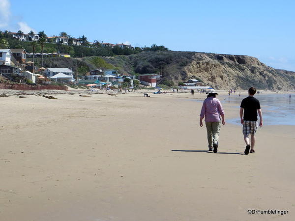 Walking on the beach, Crystal Cove State Park