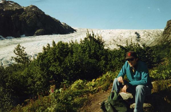 Dan at the glacier