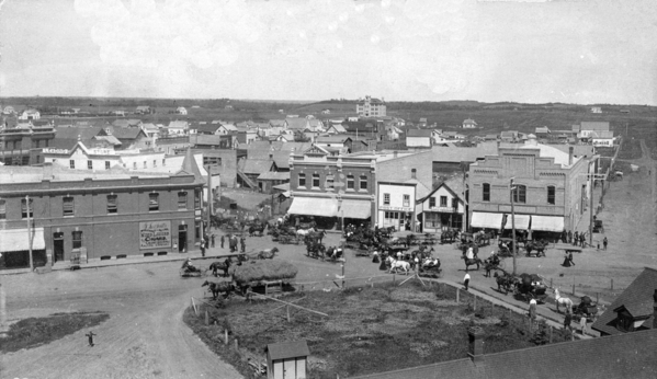 Downtown LaCombe, 1908. Courtesy of the British Library