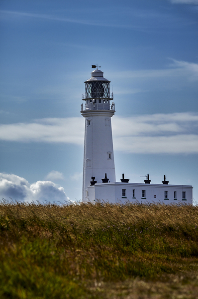 Flamborough modern lighthouse.