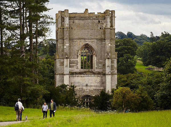 Fountains Abbey, North Yorkshire, England.