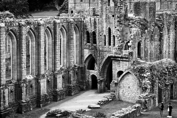 Fountains Abbey, North Yorkshire, England.