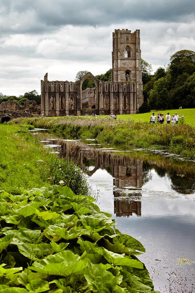 Fountains Abbey, North Yorkshire, England.