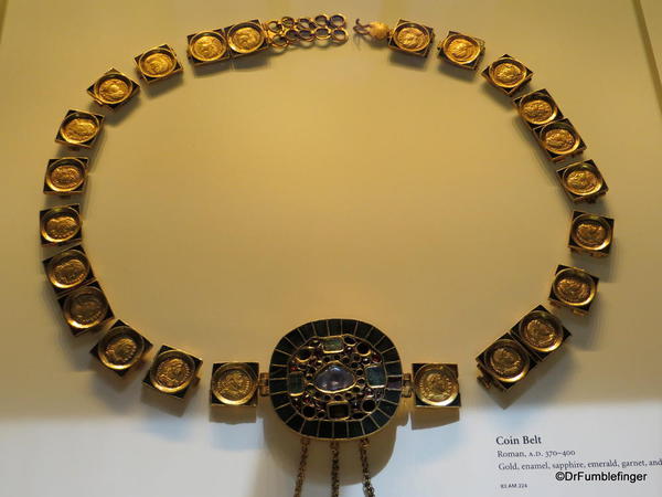 Getty Villa. Coin belt