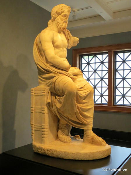 Getty Villa. Zeus Roman marble 100 AD