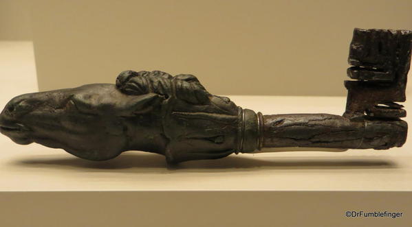 Getty Villa. Key with horsehead handle. 1st century B.C. Roman