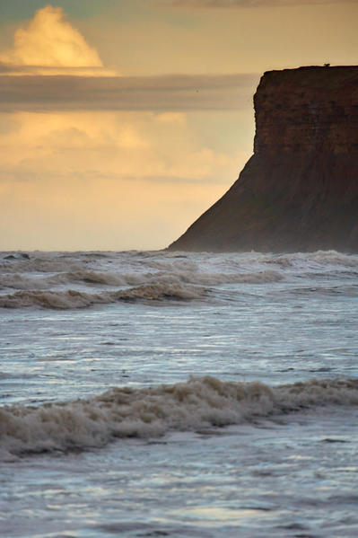 Hunt cliff, tides and sky.