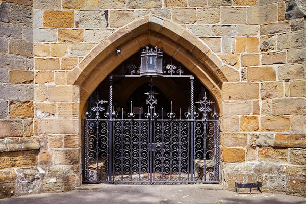 Hutton Rudby All Saints church door