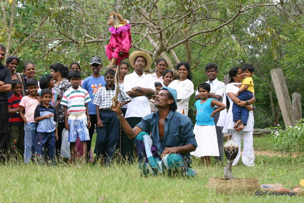 The snake charmer, Anuradhapura, Sri Lanka. The snakes just hated that monkey