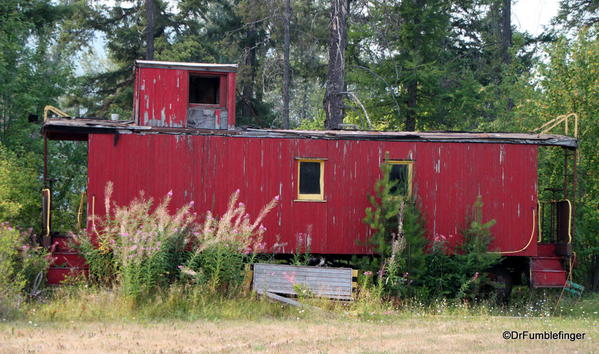 Caboose adjoining Peter Pine Daze, Yahk, B.C.