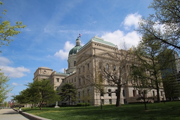 Indiana State Capitol - Side of Bldg