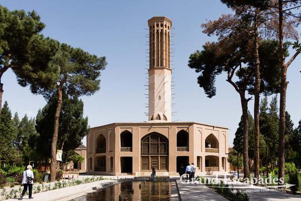 With 34 meters the highest Wind tower, Dolatabad-Garden, Yazd