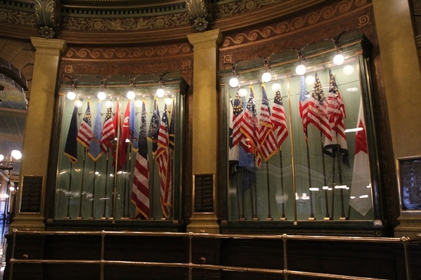 Michigan State Capitol - Flags