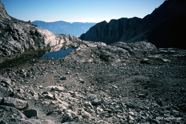 Mt. Whitney hike 09-1994 (27) View of Trail Camp