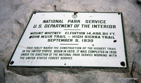 Mt. Whitney hike 09-1994 (36) Mt. Whitney Peak