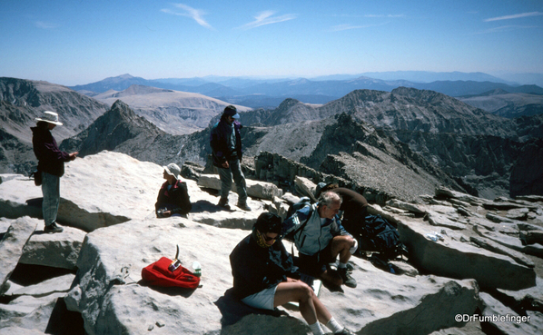 Mt. Whitney hike 09-1994 (38) Mt. Whitney Peak