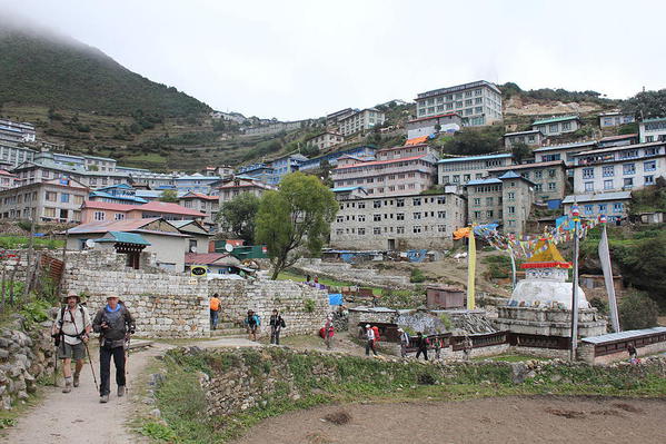 Namche Bazaar. Courtesy Wikimedia and Michelle Welsch