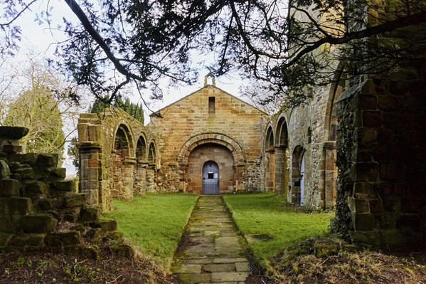 Old Church Nave and Norman arches.