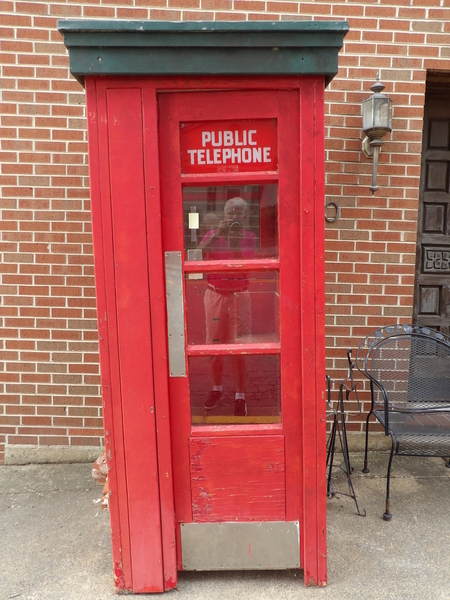 Orange Phone Booth