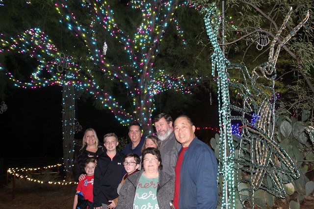 Phoenix Zoo Lights - Group Pic