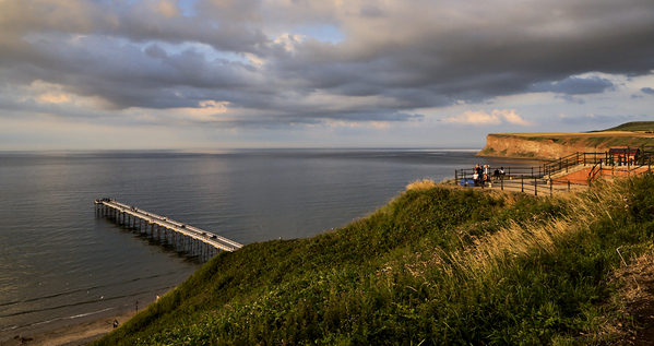 Saltburn pier and bay.