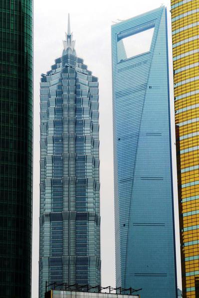 New spruts in the Pudong financial district, Shanghai