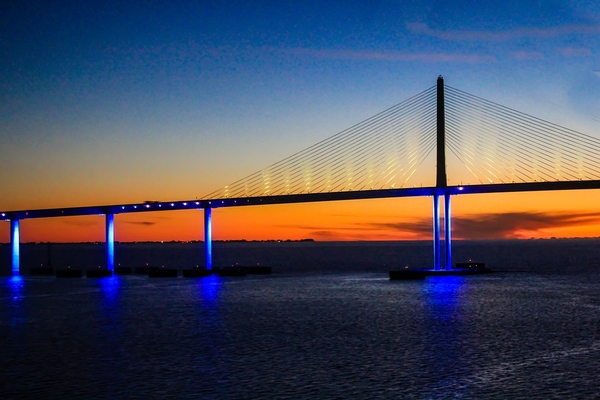 Skway Bridge at Night