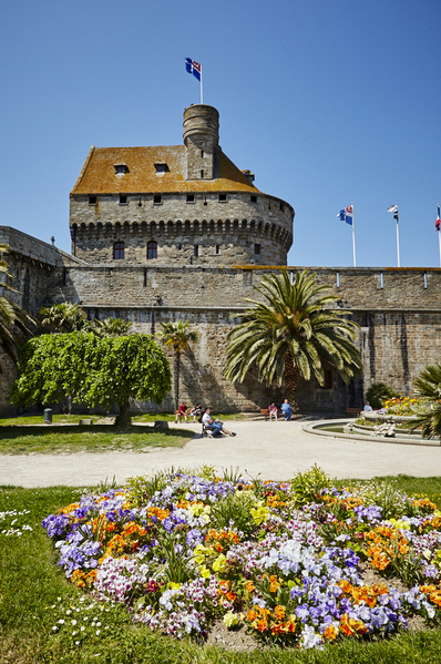 St Malo walls stone port 2