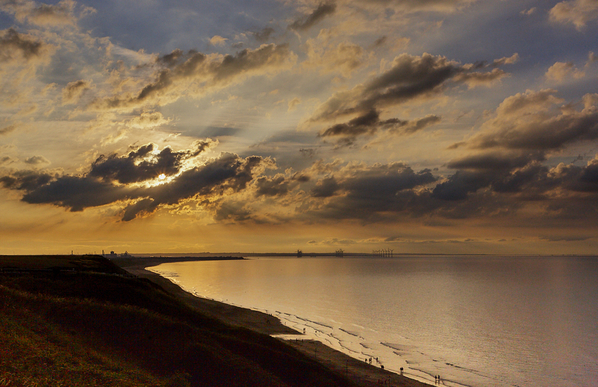 North sea sunset.