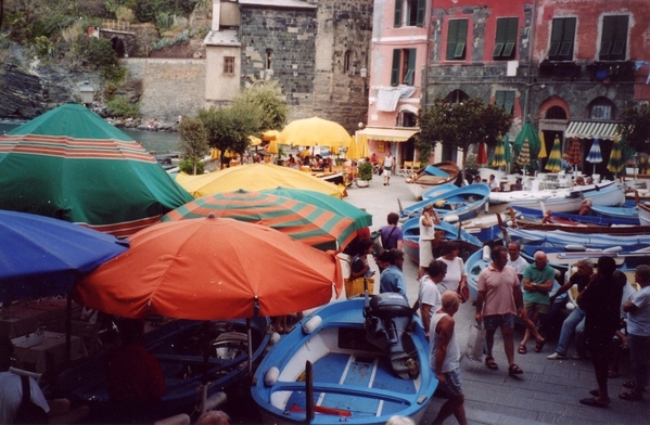 Vernazza Seaside Crowd