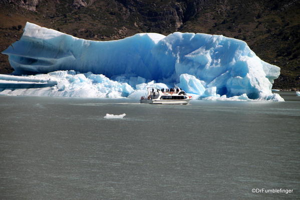 Viedma Glacier, El Chaltan. Icebergs in Viedma Lake