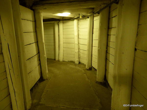 One of the many tunnels in the Wieliczka Salt Mine