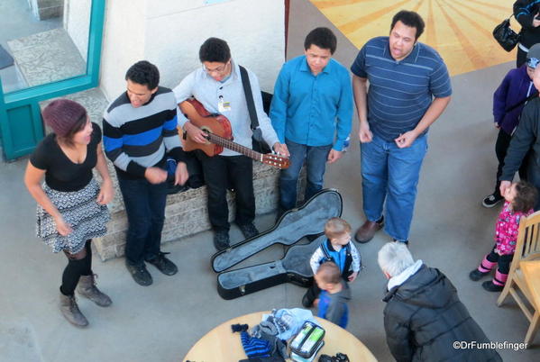 Street musicians, the Forks Market, Winnipeg