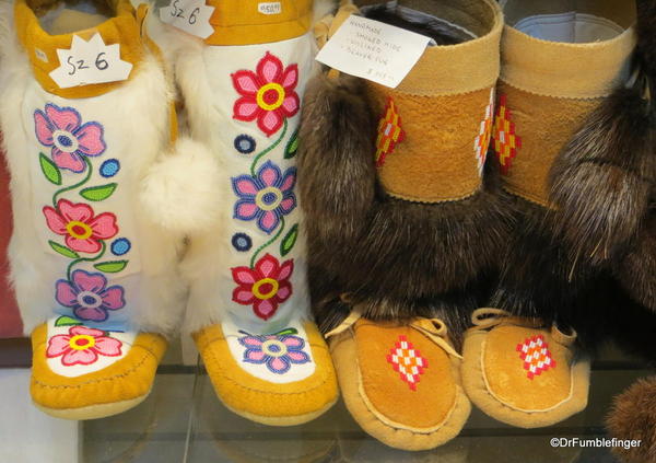 Hand-crafted boots, the Forks Market, Winnipeg